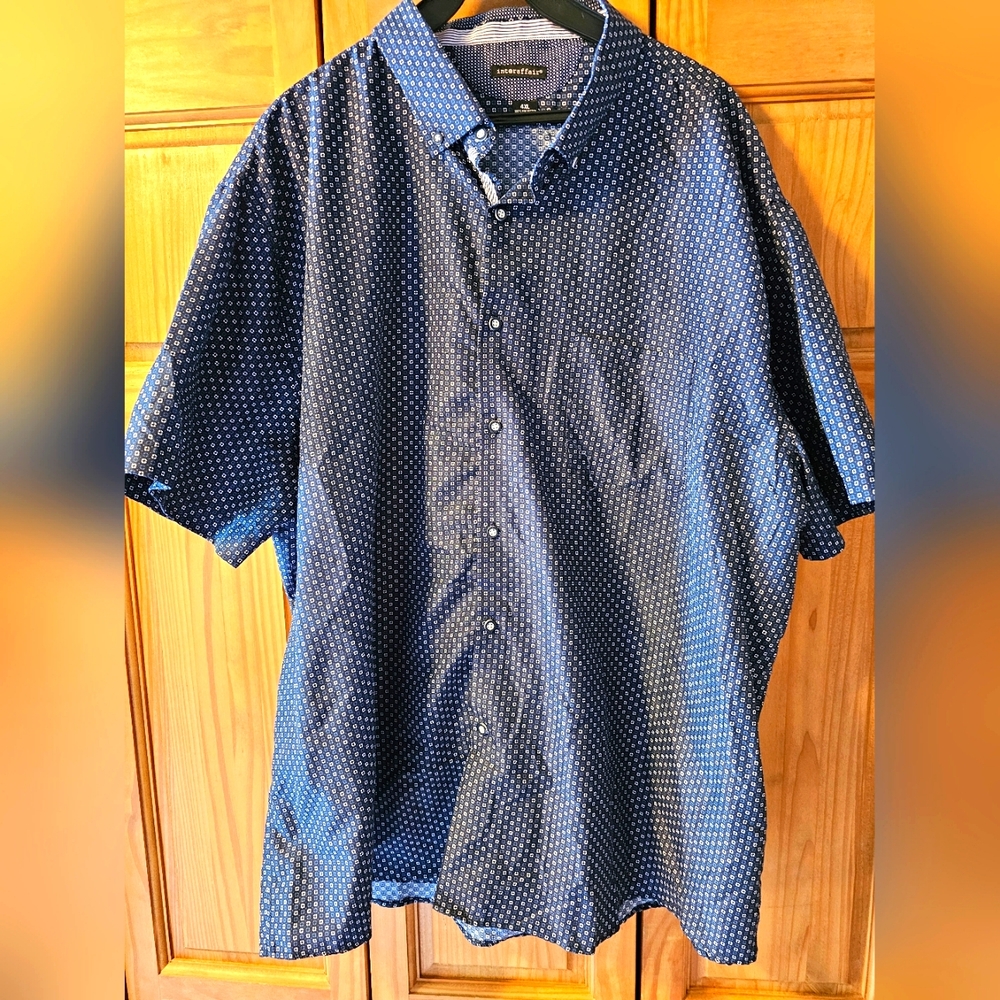 Mens Big And Tall Casual Button Down